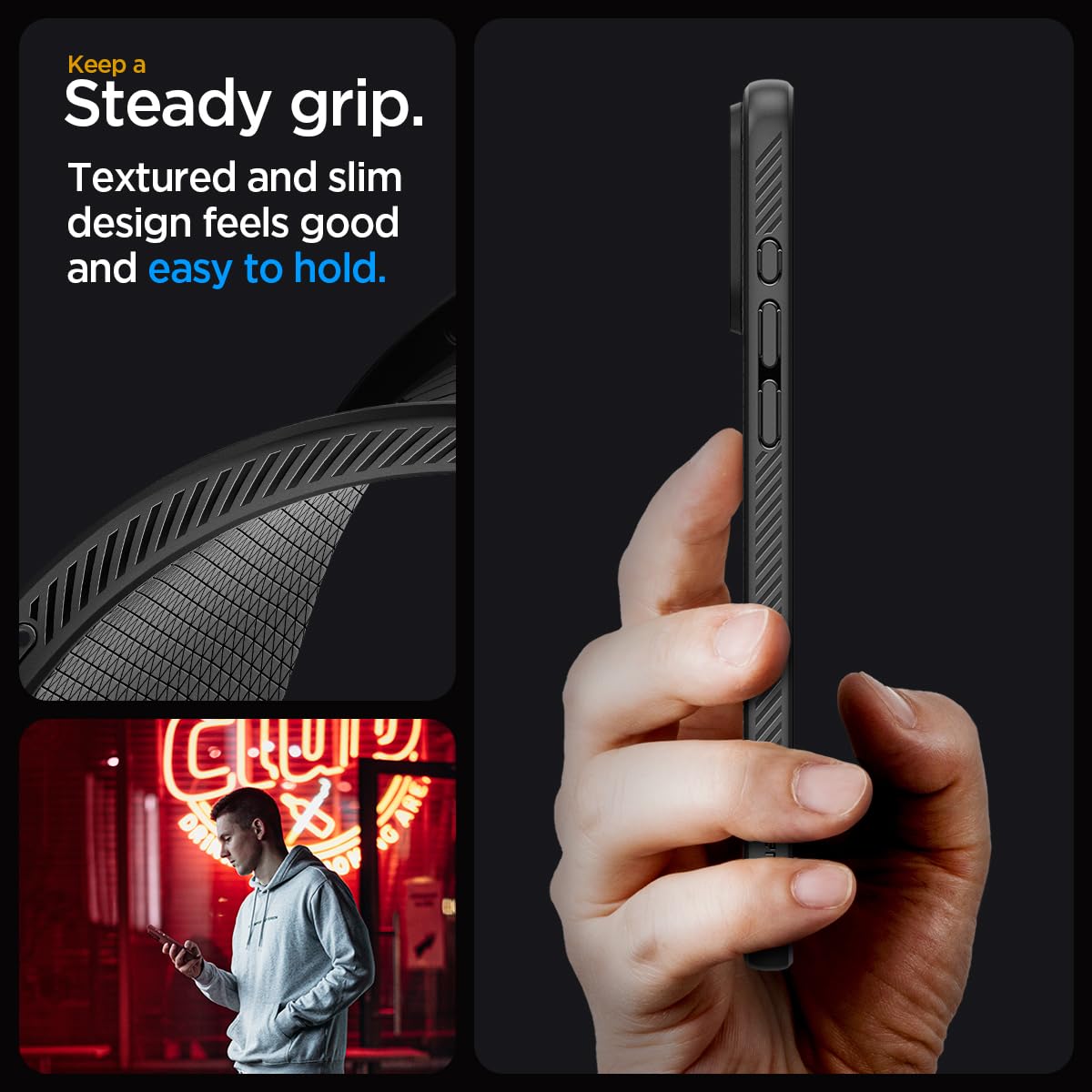 Liquid Air Back Cover Case for iPhone 15 Pro Max, Durable Protection, Air Cushion Technology - TPU | Matte Black