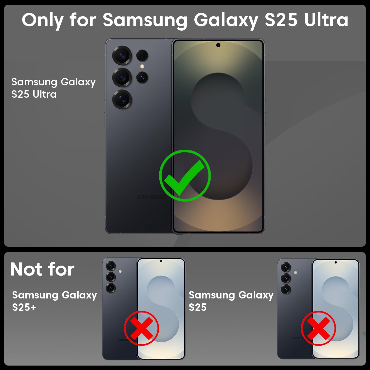 Samsung Galaxy S25 Ultra Case, Compatible with MagSafe, Magnetic Case for Samsung Galaxy S25 Ultra, Military-Grade Protection, TPU, Classic Hybrid Case (HaloLock), Clear