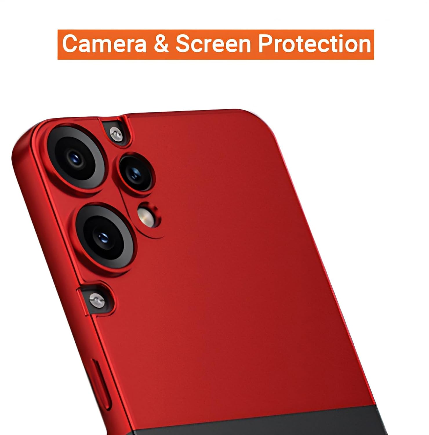 Double Dip Full 360 Protection Back Case Cover for CMF Phone 2 Pro (Red,Black)