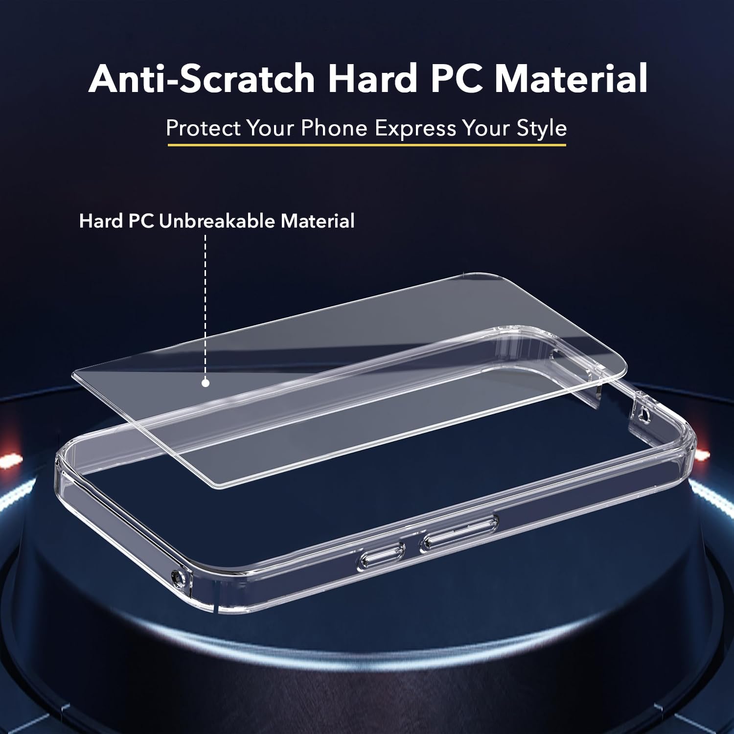Anti-Yellow Clear Back Cover Case for Nothing CMF Phone 2 Pro (Sleek Hard Crystal | Shockproof and Camera Protection)