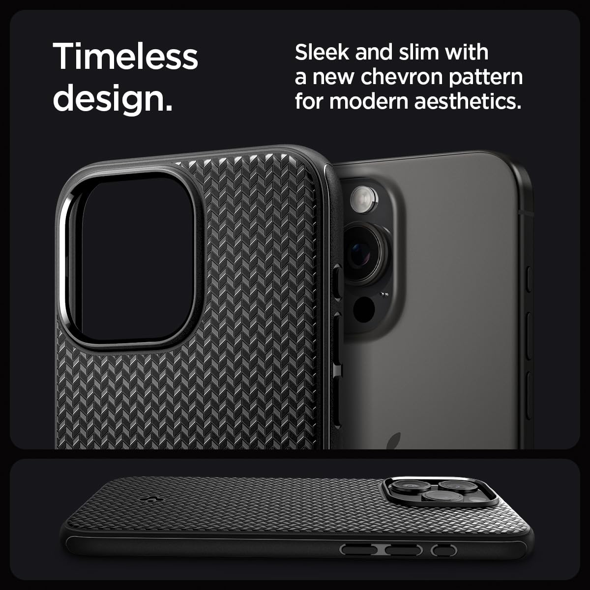 Mag Armor MagFit Back Cover Case for iPhone 15 Pro Max, MagSafe Compatible, Military-Grade - Polycarbonate + TPU | Matte Black