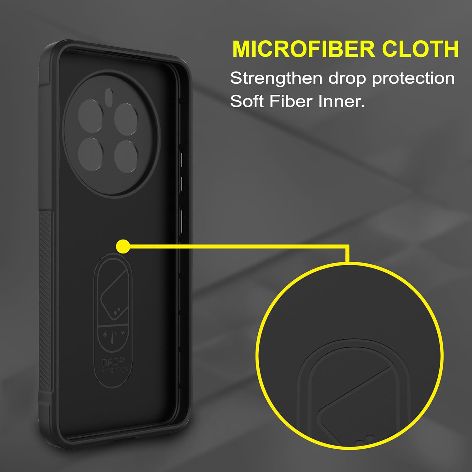 Back Case Cover for Realme Narzo 70 5G | Compatible for Realme Narzo 70 5G Back Case Cover | Matte Soft Flexible Silicon | Liquid Silicon Magic Case with Camera Protection | Black