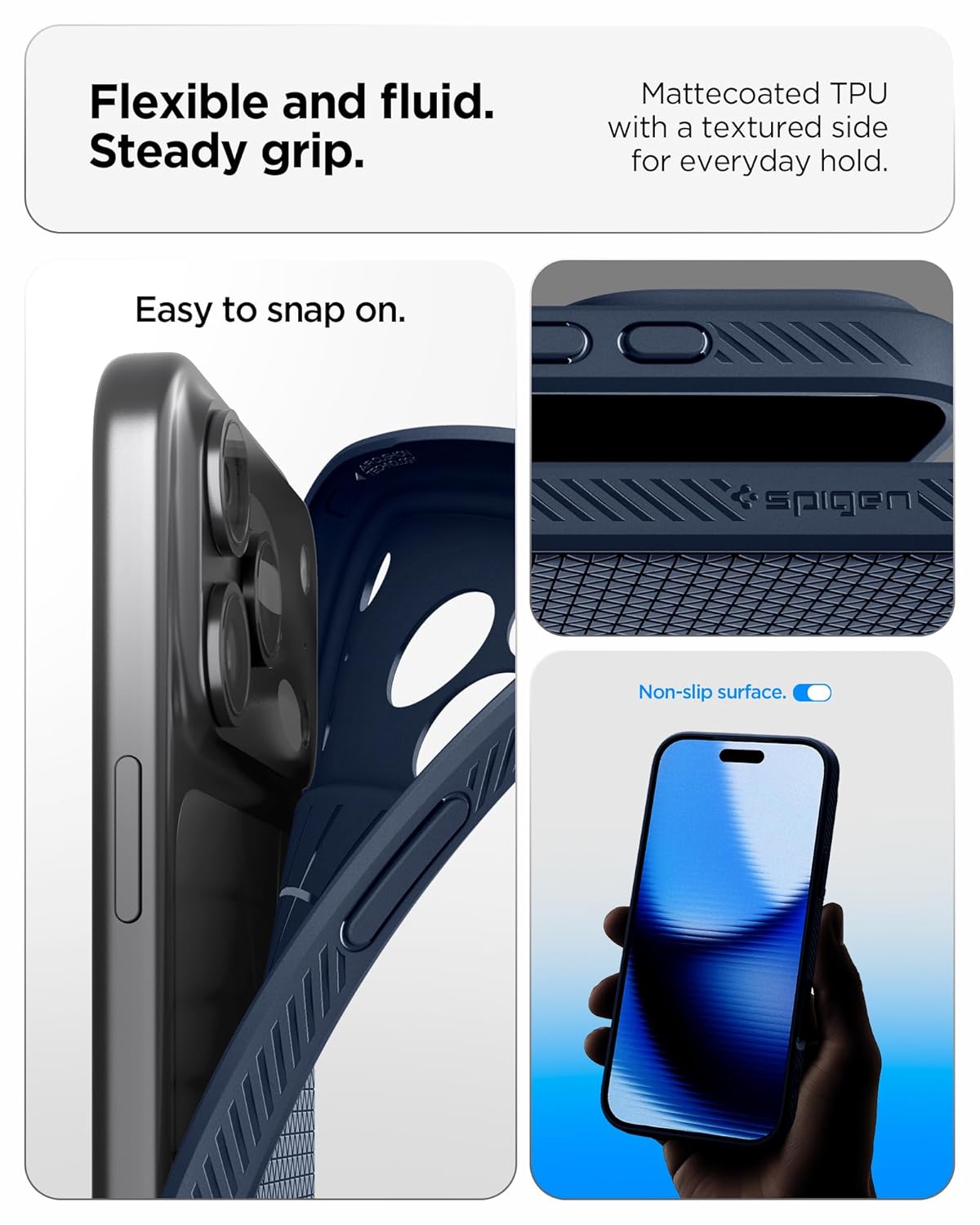 Liquid Air Back Cover Case Compatible with iPhone 17 Pro (TPU | Navy Blue)