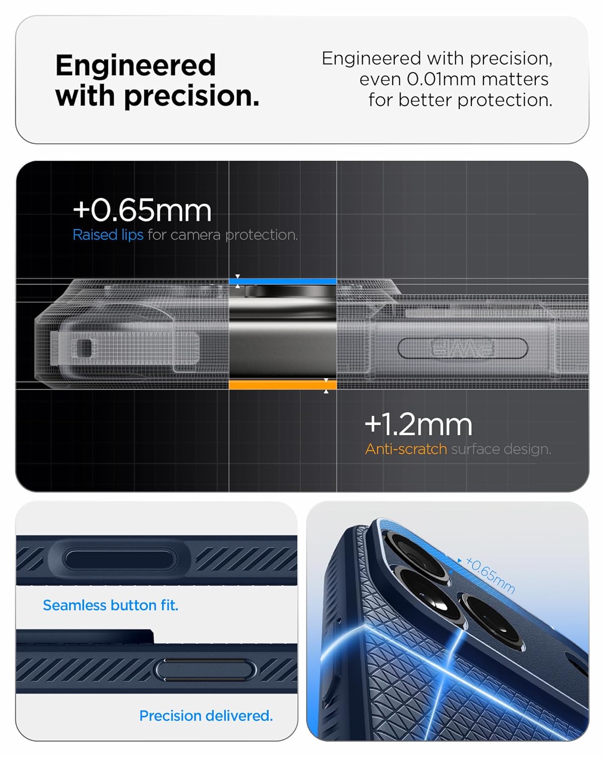 Liquid Air Back Cover Case Compatible with iPhone 17 Pro (TPU | Navy Blue)