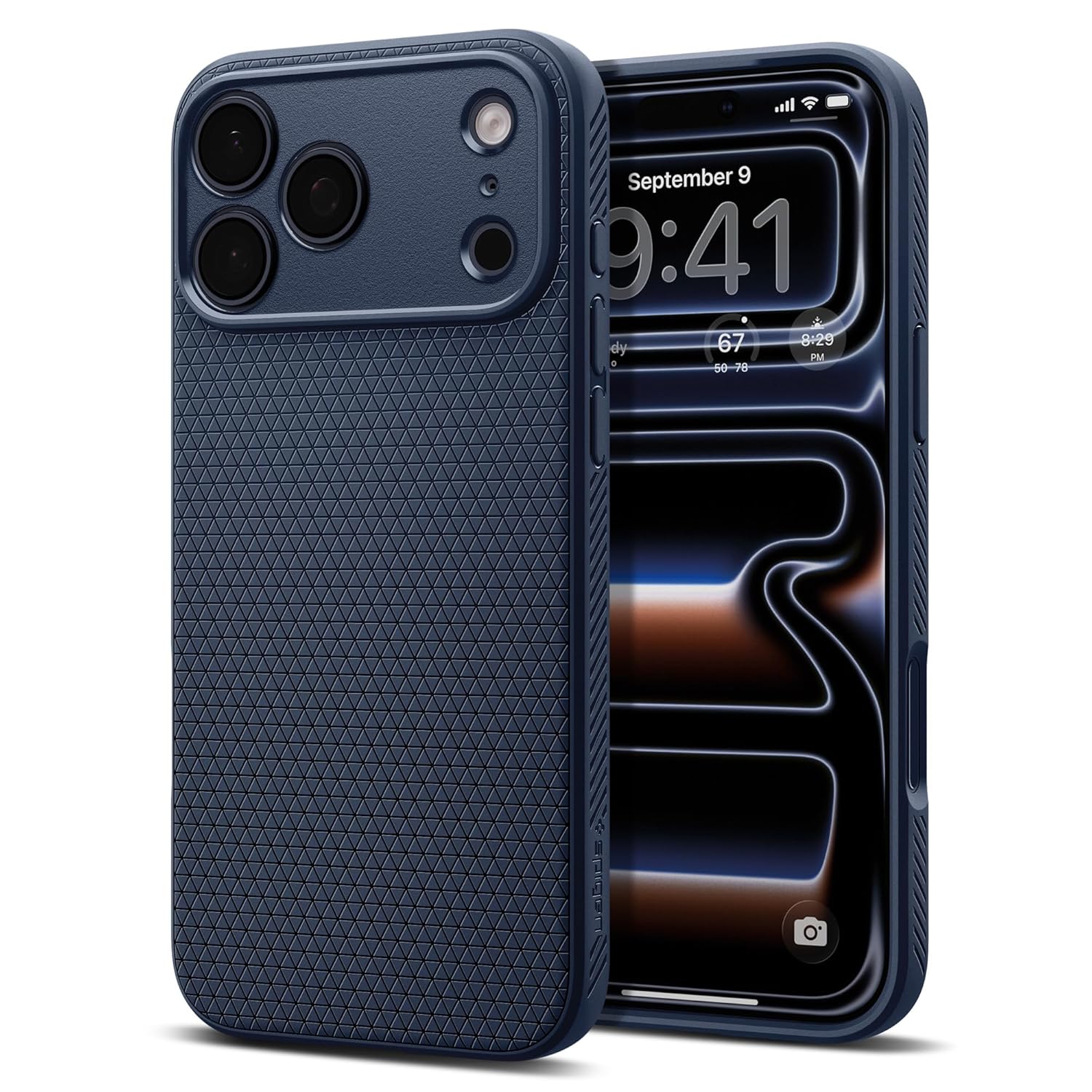 Liquid Air Back Cover Case Compatible with iPhone 17 Pro (TPU | Navy Blue)